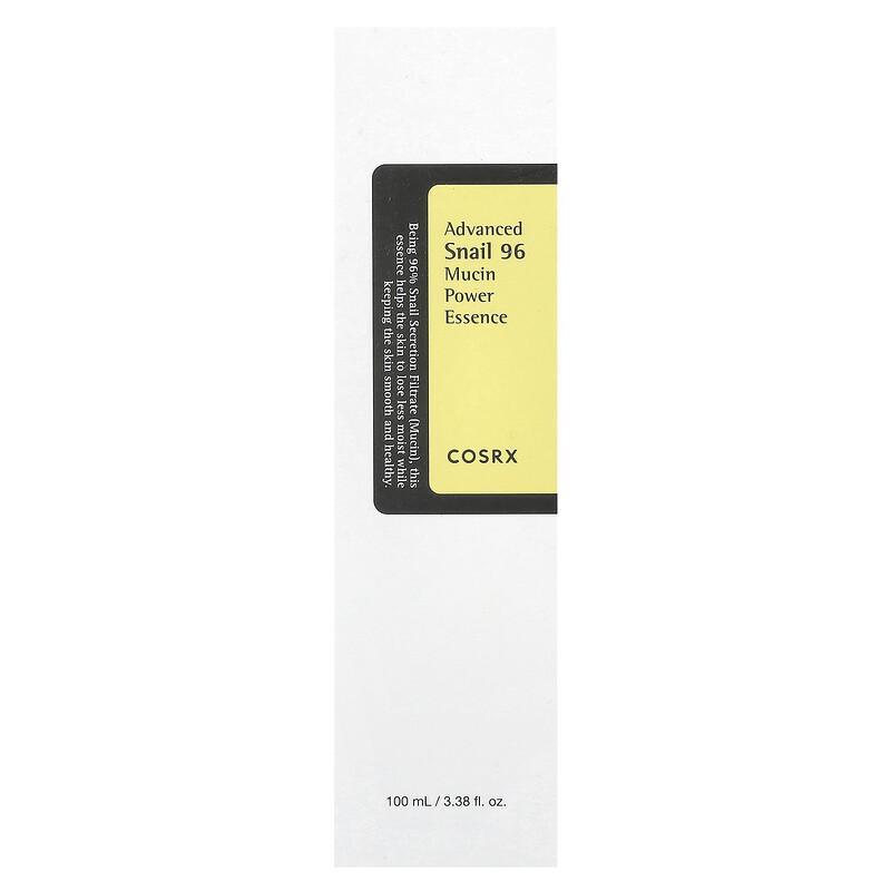 Advanced Snail 96 Mucin Power Essence, 3.38 Fl Oz (100 Ml)