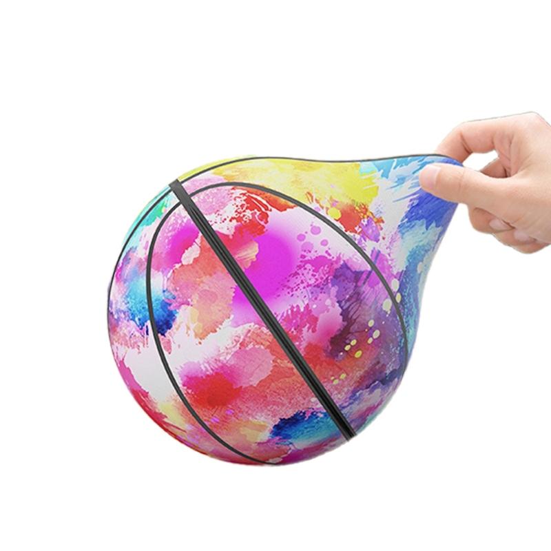 Pallone da Basket in Schiuma Silenzioso da Interno Morbido Spremillabile Sportivo Pallone da Basket Silenzioso Giocattolo a Forma di Palla per Sport da Interno