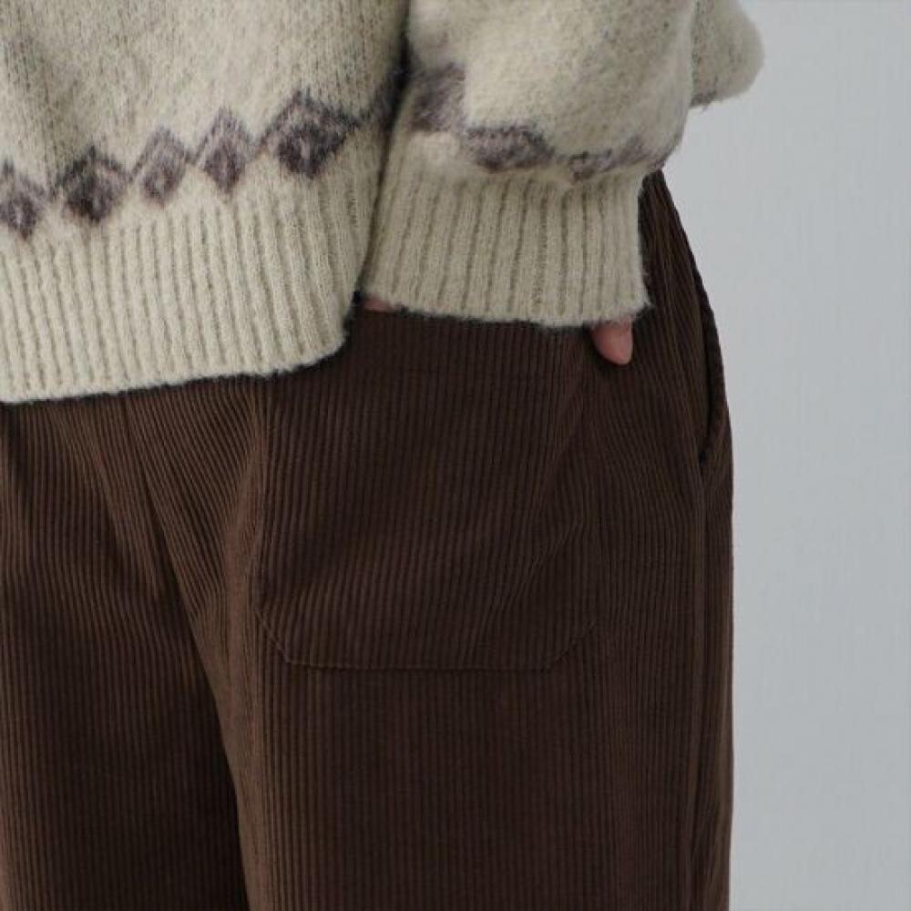 Onl Men S Long Pin Tuck Fleece Corduroy pantS