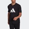 adidas T Shirts Men's Black Crew Neck Moderate Straight Fit H39747