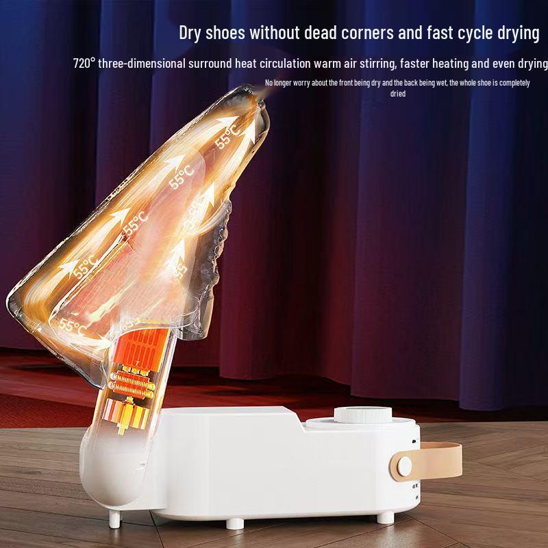 Folding Multi-Functional Retractable Shoe Dryer & Timer