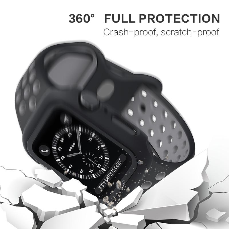 Tempered Glass Screen Protector Case Cover for Apple Watch Series 9 8 7 6 5 4 3 2 Se 2022 45 49 Mm 49Mm 41Mm 45Mm 44Mm 40Mm Film 38Mm 42Mm Protection