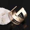 Hot Sale Jewelry Punk Personality Punk Cuff Exaggerate Bangles Zinc Zinc Alloy Luxurious Hollow Out