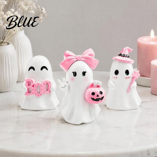 Indoor Halloween Table Centerpiece Ghost Figurine Resin Spooky Cute Statue Funny Creepy Year Round Interior Decorations Tabletop Ornament