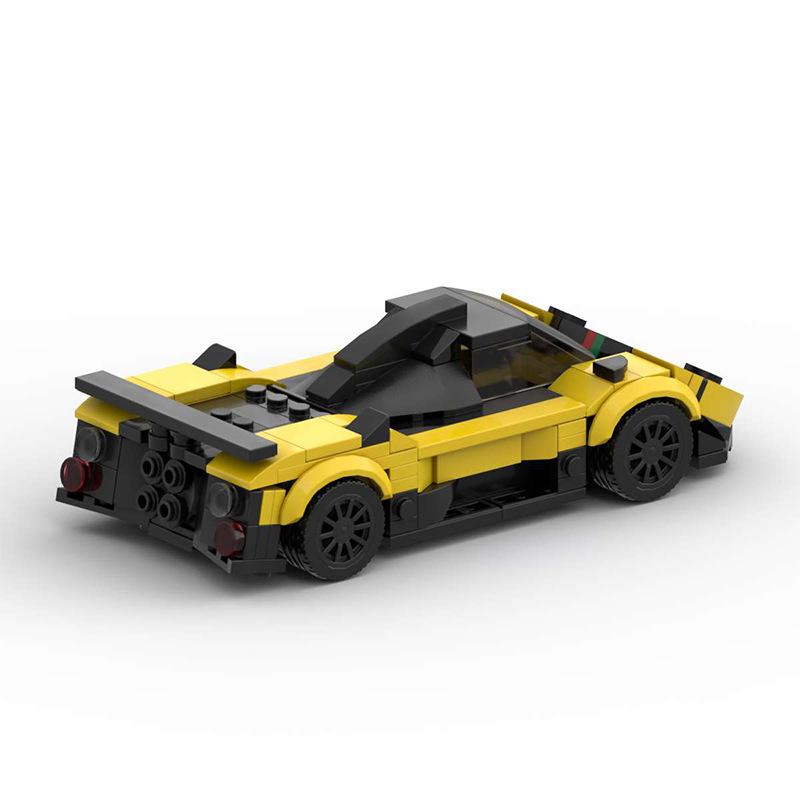 Building Block Compatible Pagani Creative Assembly Sports Car Racing Gift Model Small Particles Educational Toy