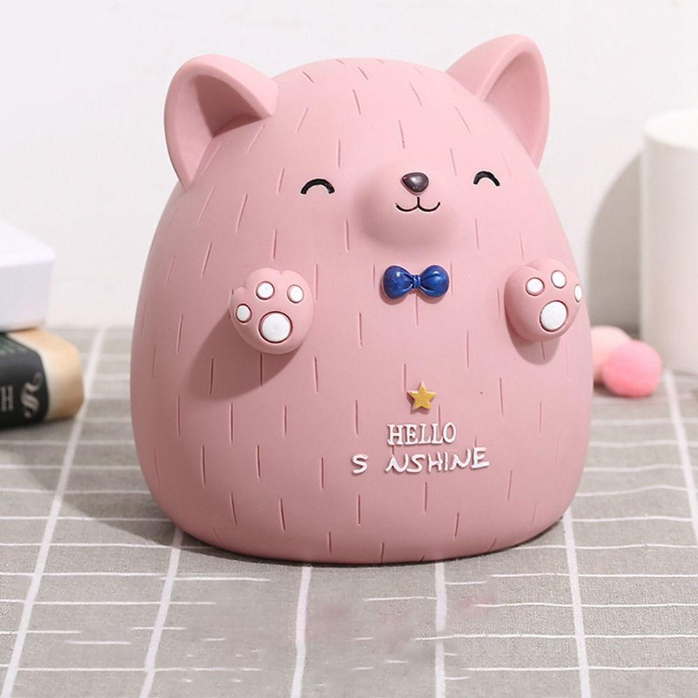 Fall Resistant Cat Piggy Bank Anti-fall Desktop Animal Ornaments Dog Saving Box  Children's Gift