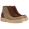 Gucci GG Supreme Lace-up Boots 762197 FACJX 9742