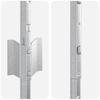 Embedded Fence Post 5 pcs Silver 180 cm
