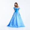 Blue Princess Dress Stage Costume Halloween Cosplay Costume Cinderella Costume