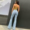 Flare Jeans Kalhoty Ženy Vintage Džínovina Dámské Džíny Ženy Módní kalhoty Velké velikosti Džíny se širokými nohami