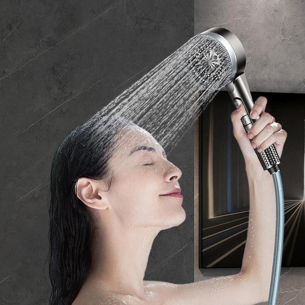 High Pressure Shower Heads Water Softener Shower Head High Pressure 4-Mode Replacement Filtration Showerhead for Bathroom