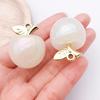 Colorful 3D Jelly Apple Pendant DIY Bracelet Necklace Earring Acrylic Jewelry Accessories