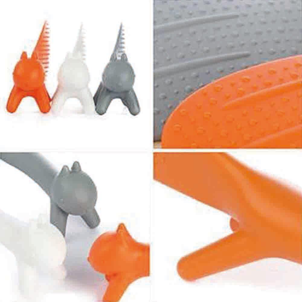 1Pcs Cartoon Squirrel Rice Spoon Scoop Standable Non Stick Rice Paddle Food Grade Plastic