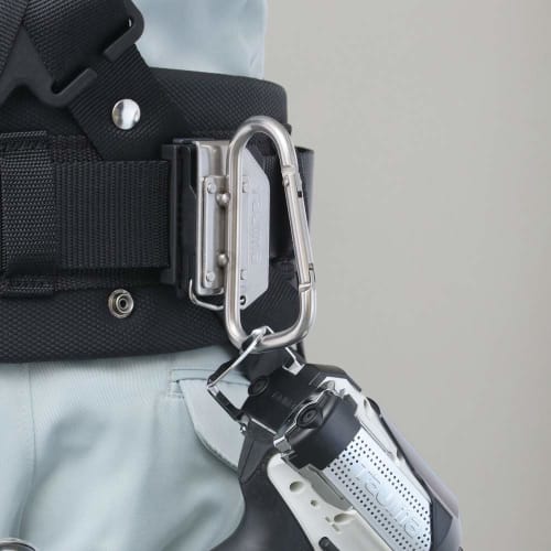 Tajima Safe System Detachable Tool Holder, High-Durability Extra-Thick Stainless Steel, Large Carabiner, SFKHS-CL, Easy To Attach and Remove, Can Be A