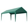 Carport Replacement Canopy, 3 x 6 m Potable Garage Tent Top Tarp, UV-Resistant & Waterproof Car Shelter Tarp, Heavy Duty Car Port Cover with Ball