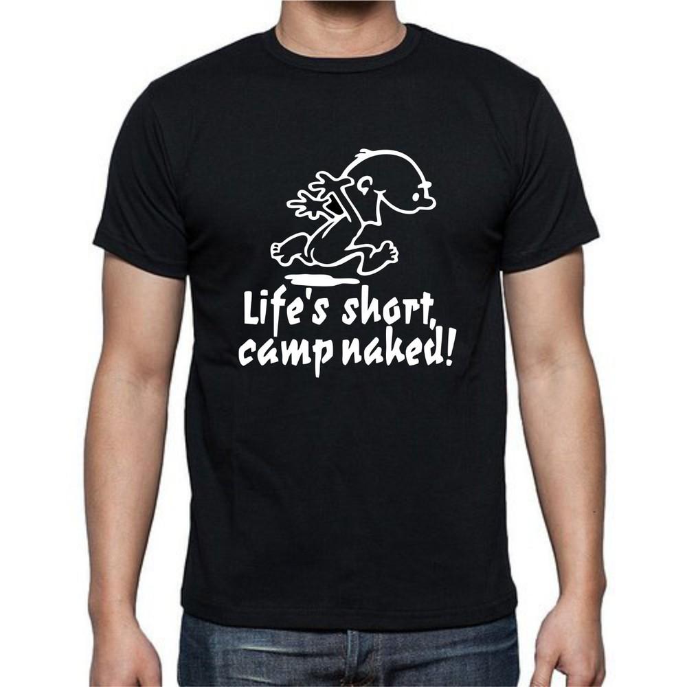 

Жизнь коротка Кемпинг голышом Кемпинг Детская футболка 2XL