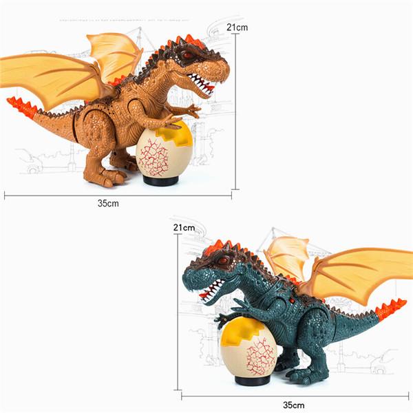Electric Kids Children Walking Dinosaur T-Rex Figure Toys With Light Sound Gifts 