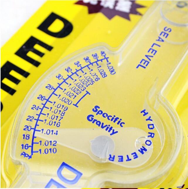 Aquarium PVC Brine Hydrometer Concentration Meter Salinity Meter Sea Hydrometer Supply Fish Tank