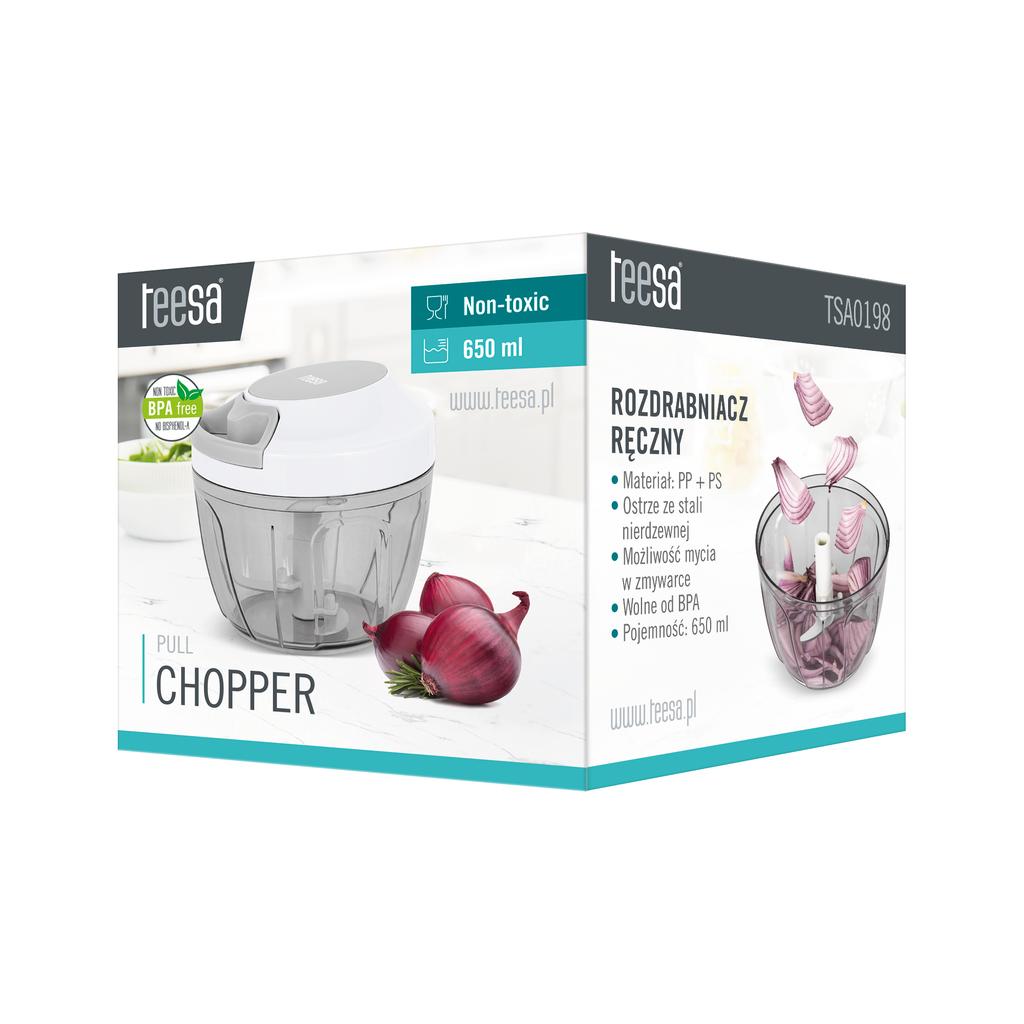 Teesa 650 ml manual chopper slicer