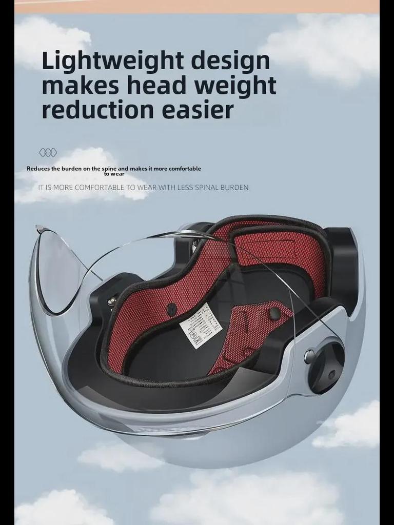3C Certified Windproof Sunscreen Electric Car Helmet for Men & Women