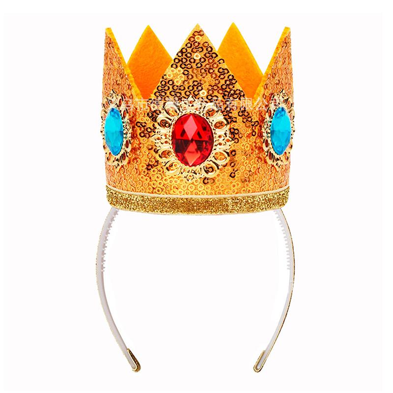Cosplay Princess Crown Headband Custome Girls Halloween Carnival Party Role Suit Headwear Accessories