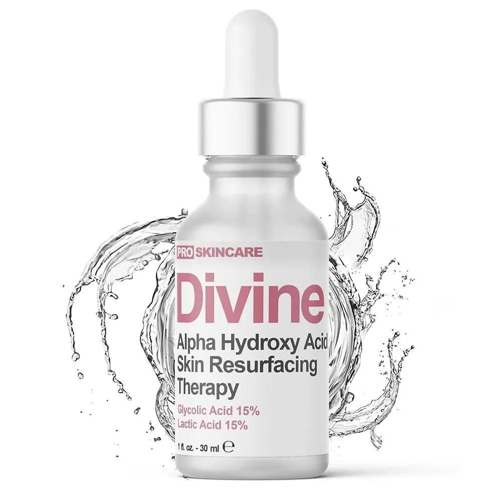 Divine Glycolic Acid Peeling Solution 30ml 1 Pack Glycolic Acid & Lactic Acid Peeling Solution - SKIN PERFECTING