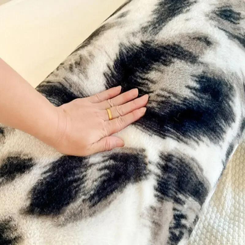 120/150/180cm Long Pillowcase Thick Plush Print Couple Lover Double Pillow Cover Home Sleeping Body Pillow Cover Home Decor