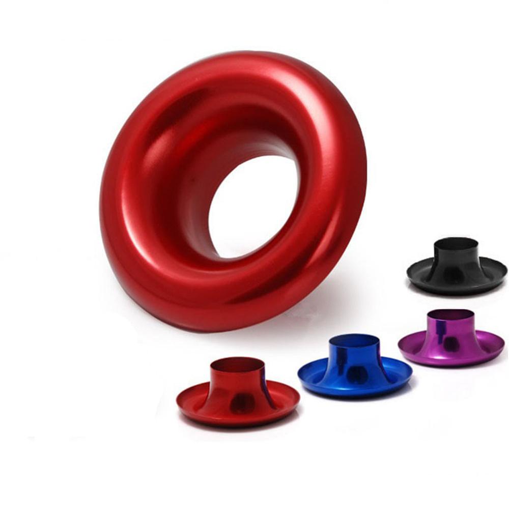 3" Inlet Aluminum Alloy Car Air Intake Turbo Inlet Horn Velocity Stack Red Bezel