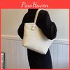 Stylish Handwoven Straw Tote Bag Chic Summer Shoulder Bag With Large Capacity