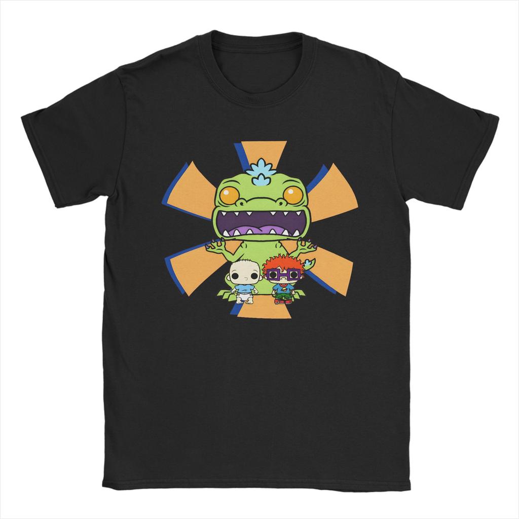 Anime Rrugrat T Shirts Unisex Cotton Novelty Tshirt Crewneck Reptar Babies Tee Shirt Short Sleeve Clothing 6xl
