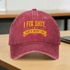 Washed Baseball Cap I Fix Shit That What I Do Summer Trucker Hat For Women Men  Y2K Cool Outdoor Sport Sun Baseball Caps