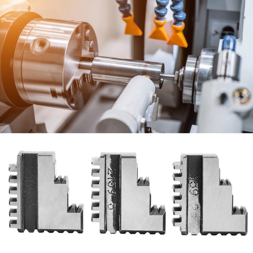 3 Stück K11 100 Innenspannbacke 4 Zoll Spannfutter 20CrMnTi Hochfest Lange Lebensdauer Spannfutterbacke