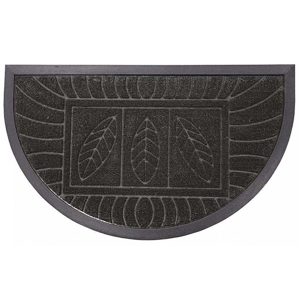 Halfmoon Entrance Mat 45 X 75 Cm Leaves Blackbuy at a low