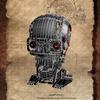 American 13089 Mechanical Skull Model, Compatible with Lego Bricks, Assembly Building Block Toy