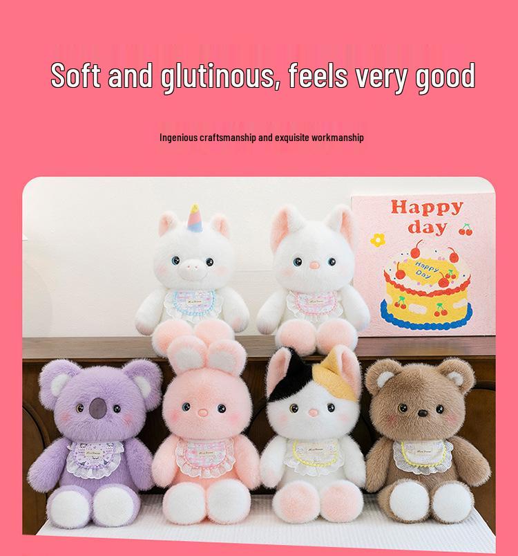 Energetic Running Bear Plush Doll - Children's Cloth Toy for Girls, Perfect Birthday Gift