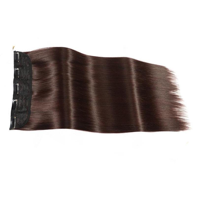 LISI волосы женские натуральные длинные прямые волосы наращивание парик 5 зажимов — фото 30