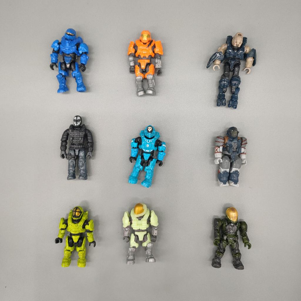 Lot of Random Mega Reach Figure Master Cheif Spartan Grunts Brute Arbiter Elite COD Figure