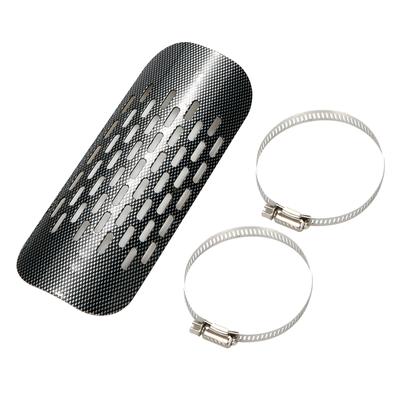Scudo termico per tubo di scarico retrò modificato per moto per Harley Chopper Cruiser Kit di protezione antiscottatura per tubo marmitta universale