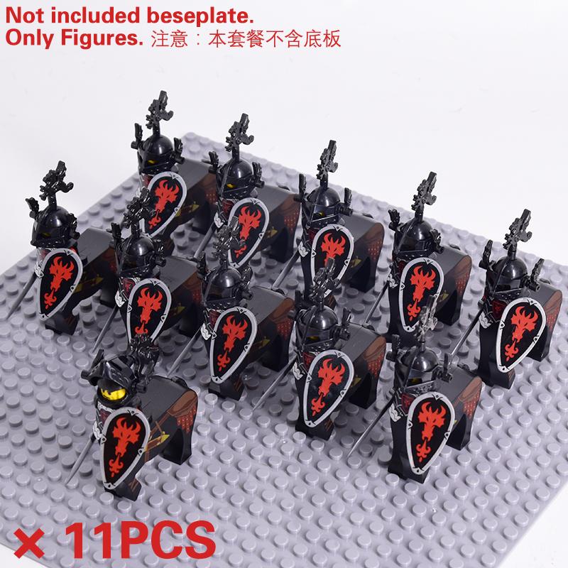 MOC Medieval Skeleton Centaurs Knights mini Action Figures Building Blocks Roman Horse Army Soldiers Bricks Toy kids XMAS Gifts