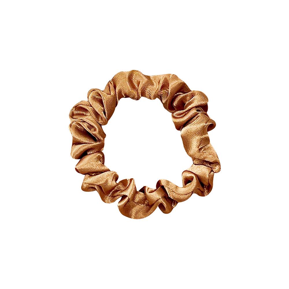 Korean Pleated Satin Hair Ring - Fashionable Elastic Headband for Ponytails