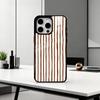 B-Burgundy White Stripe    Phone Case For iPhone17,16,15,14,13,12,11 Plus,Pro Max Magnetic For Magsafe Wireless Charging