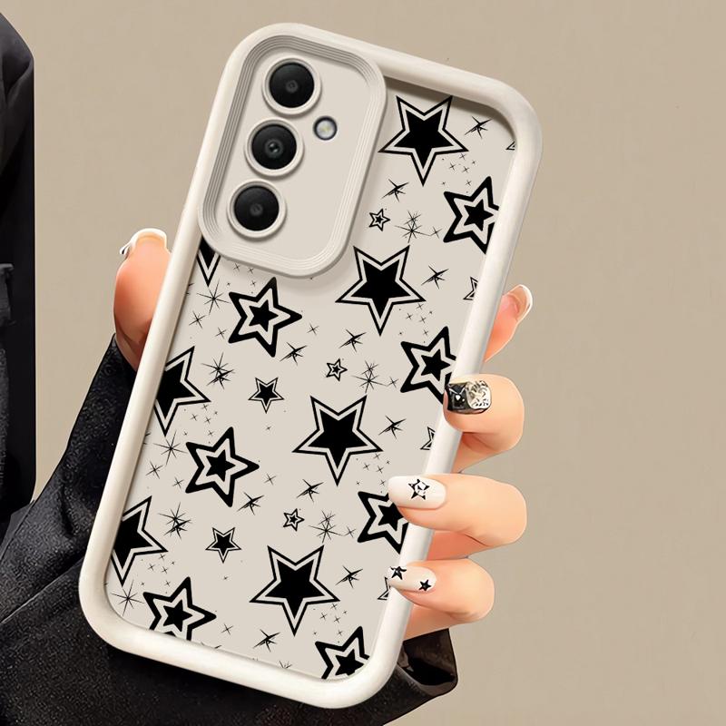 phone case for Samsung Galaxy A55 A52 A33 cases A24 A15 A12 A23 A22 5G A54 A52s A53 A14 funda Cover Pentagram Art Star Moon Cool