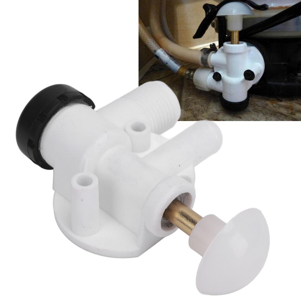 ABS Plastic Camper Toilet Valve Kit Leak Resistance Toilet Water Valve Parts  Camper Toilet