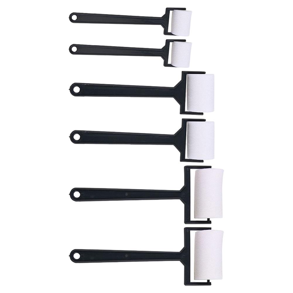 Sponge Paint Roller Brush Roller Brush Paint Roller Brush Sponge Brush Lightweight Plastic Sponge White 6pcs For Children Draw