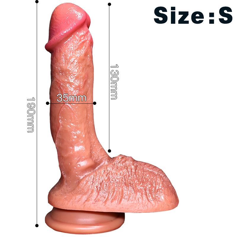 Hammer Doppelte Flüssigkeit Silikon Künstliche Penis Make-Up Weibliche Masturbator Dicke Lange Urlaub Penis Erwachsene Sexuelle Lieferungen