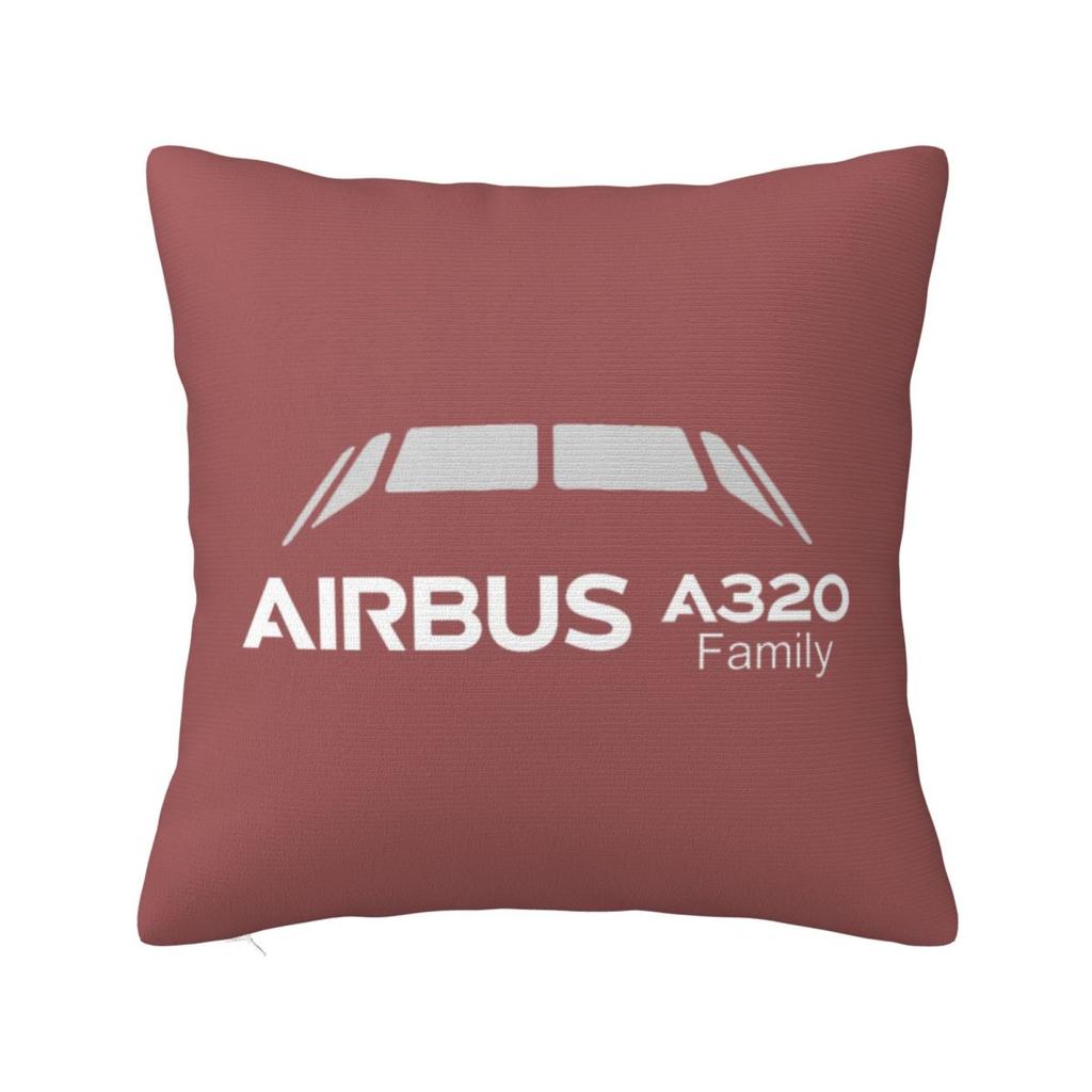 A320 Family Square Pillowcase Cushion Cover Pillow Case Throw Pillow Cover for Home Sofa Living Room