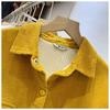 Women's Velvet Corduroy Shirt Jacket - Simple & Fashionable, Perfect for Spring and Autumn