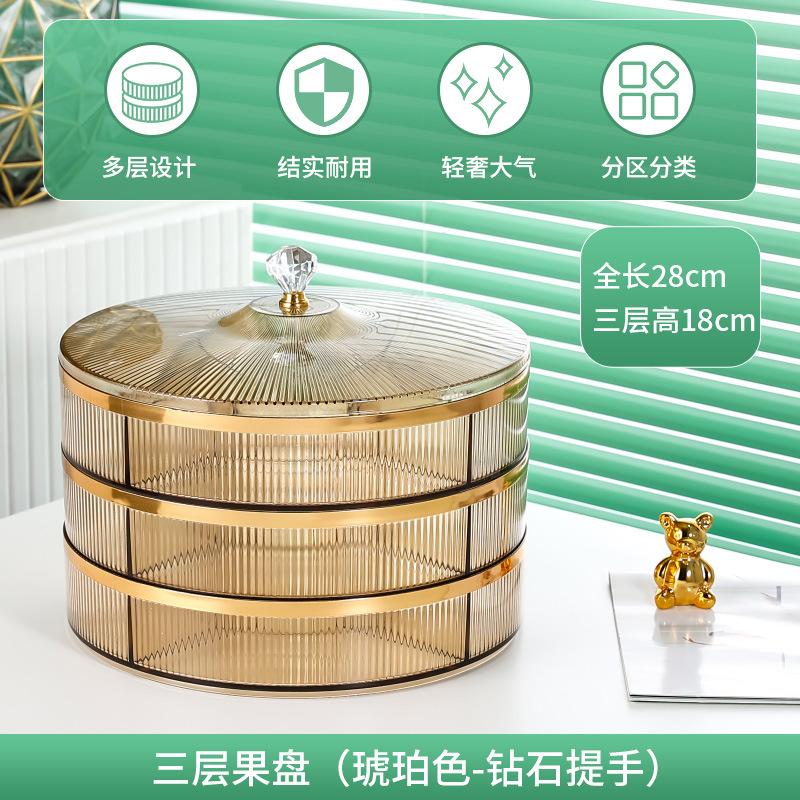 Plastic Dried Fruit Box Candy Box Fruit Plate Snack Plate Refreshment Tray Food Storage Box Cake Plates Storage Bins Organizer