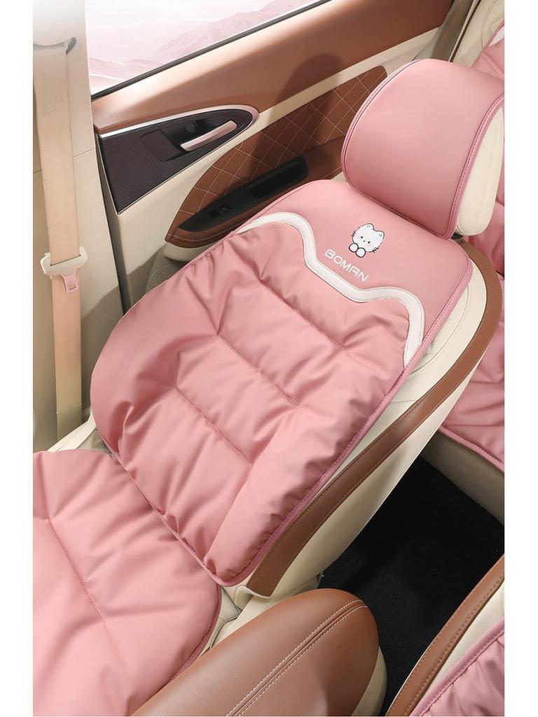 Napa Leather Car Seat Cushion - All-Season Cover for Mercedes-Benz, BMW, Tesla, Volkswagen