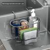 Hanging Stainless Steel Sink Drain Basket Silver/Black/Grey Soap Holder Rack  Kitchen